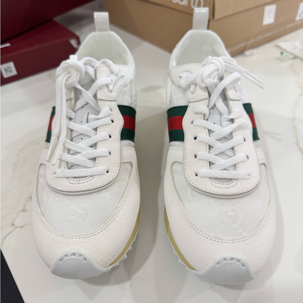 GUCCI Ankle Strap Sneakers